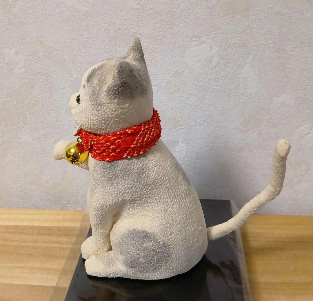 招き子猫　古布縮緬　ハンドメイド　手作り