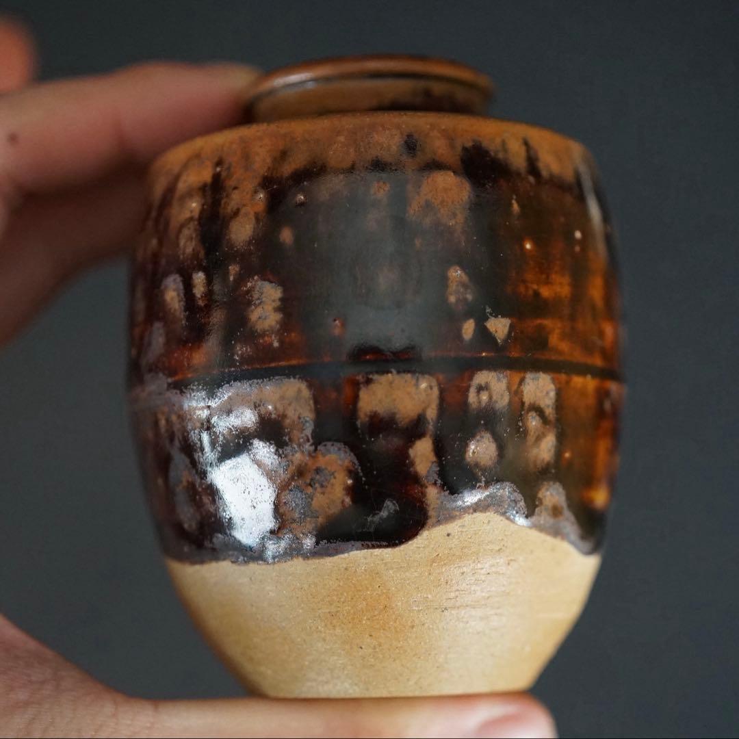 瀬戸茶入 大徳寺立花大亀書付 銘 寿山 共箱 紙箱 仕覆付 鶴ヶ岡間道 有楽純子