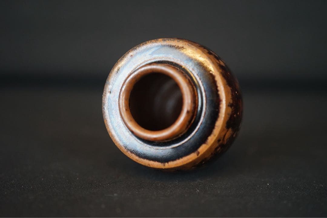 瀬戸茶入 大徳寺立花大亀書付 銘 寿山 共箱 紙箱 仕覆付 鶴ヶ岡間道 有楽純子