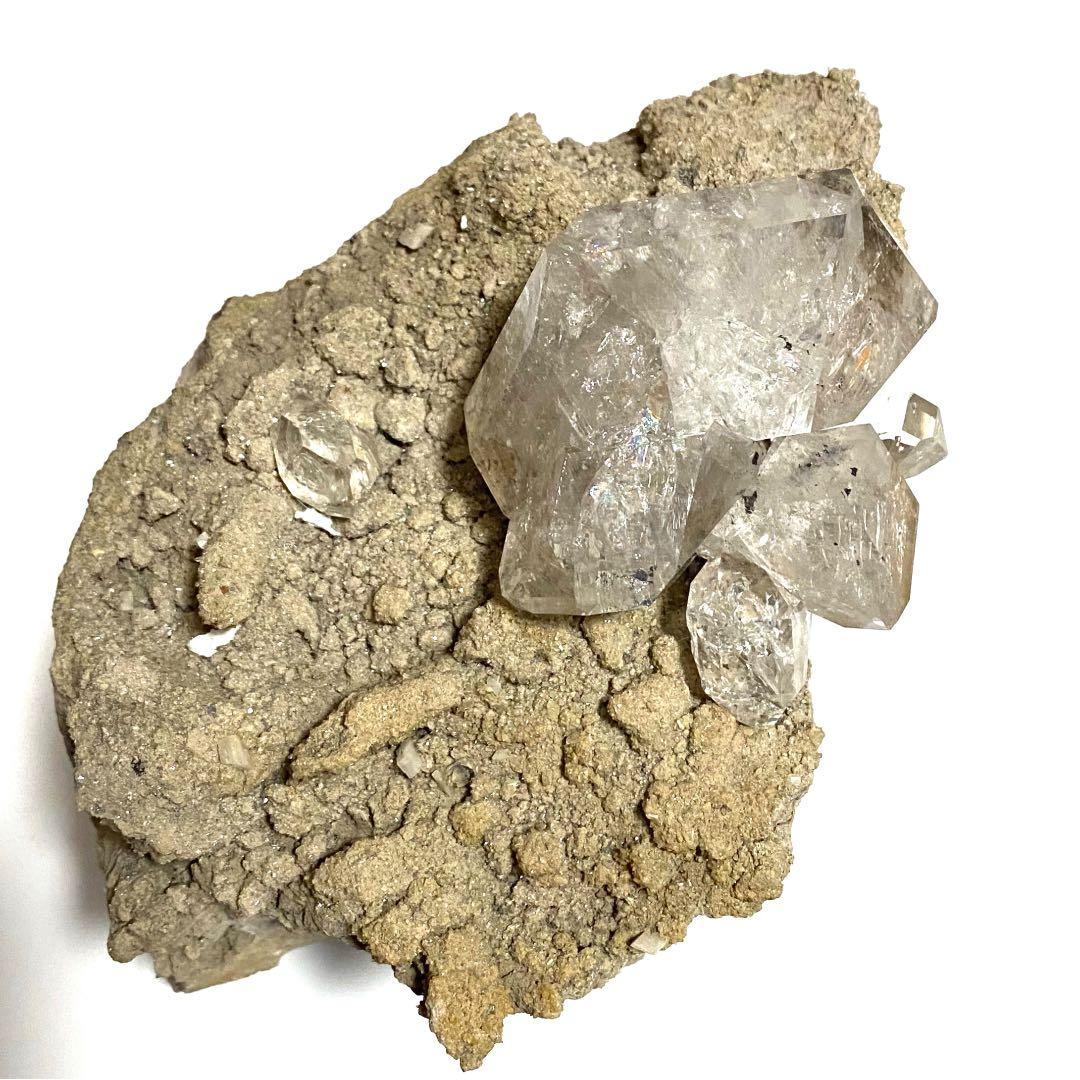 激レア超特大サイズ 母岩付き虹多め 2779g特大 ハーキマーダイアモンド原石