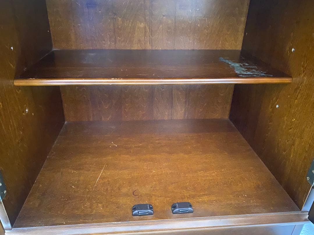 【おしゃれ】カリモク　木製ラック ダークブラウン アンティーク　チェスト