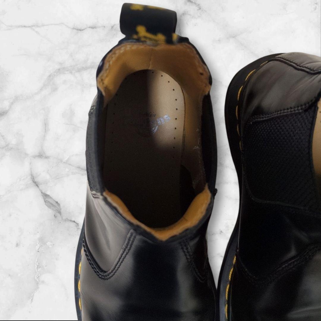 美品✨ドクターマーチン チェルシーブーツ 2976YS 黒 24 サイドゴア