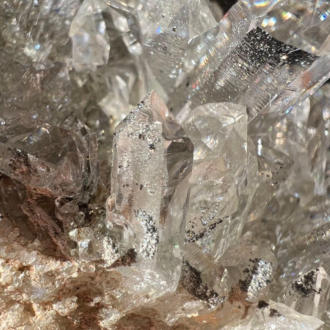 ヒマラヤ　マニハール産　ルチル＆アテナース入り水晶　クローライト　ルチルクォーツ