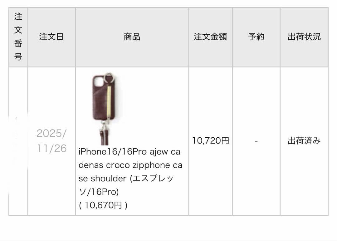 iPhoneアクセサリー ajew cadenas croco zipphone case