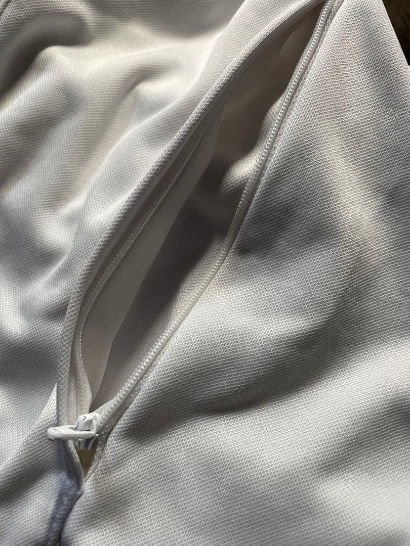 アディダスチェルシー ロゴ ワッペン スリーライン アンセムジャケット 白 L