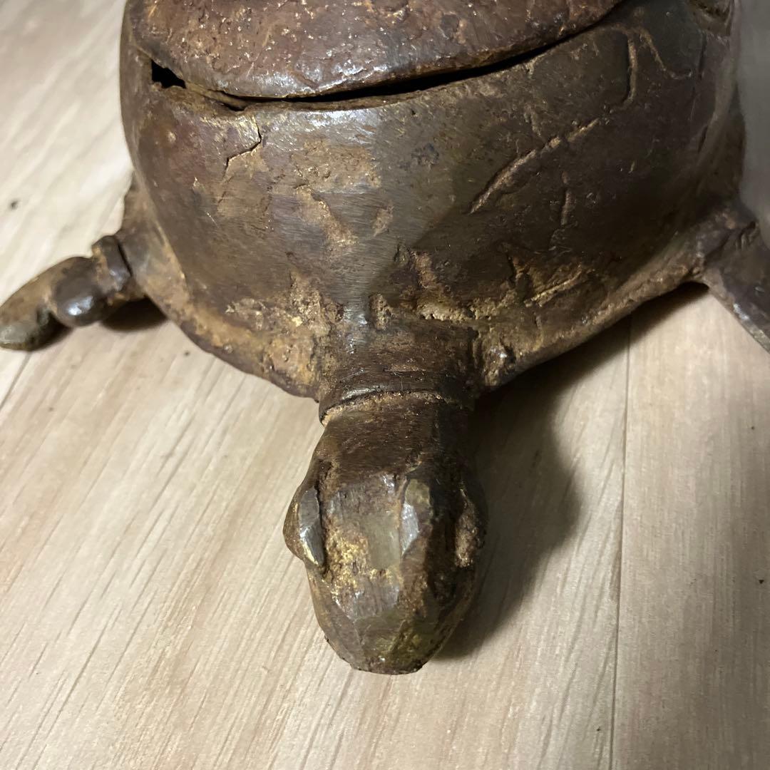 マリ　ドゴン族　金属製 亀のケース