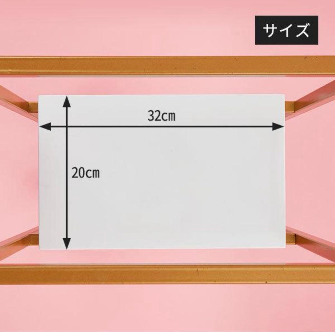 ディスプレイ 棚 スリム 4段　ラック　ゴールド