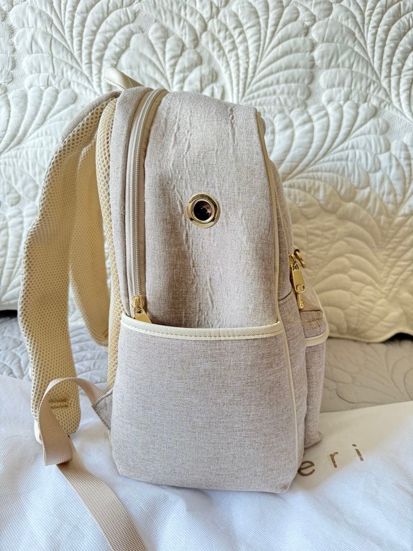 monchéri ベージュ キャリーバッグ