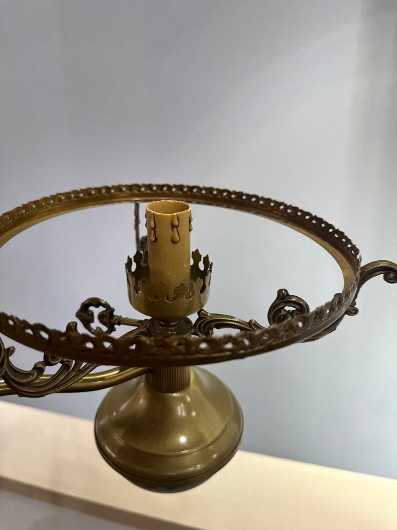 アンティーク　ランプ　真鍮風　卓上