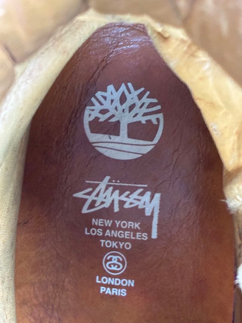 ティンバーランド、STÜSSY N4 コラボ、ワークブーツ ブラウン26.5cm