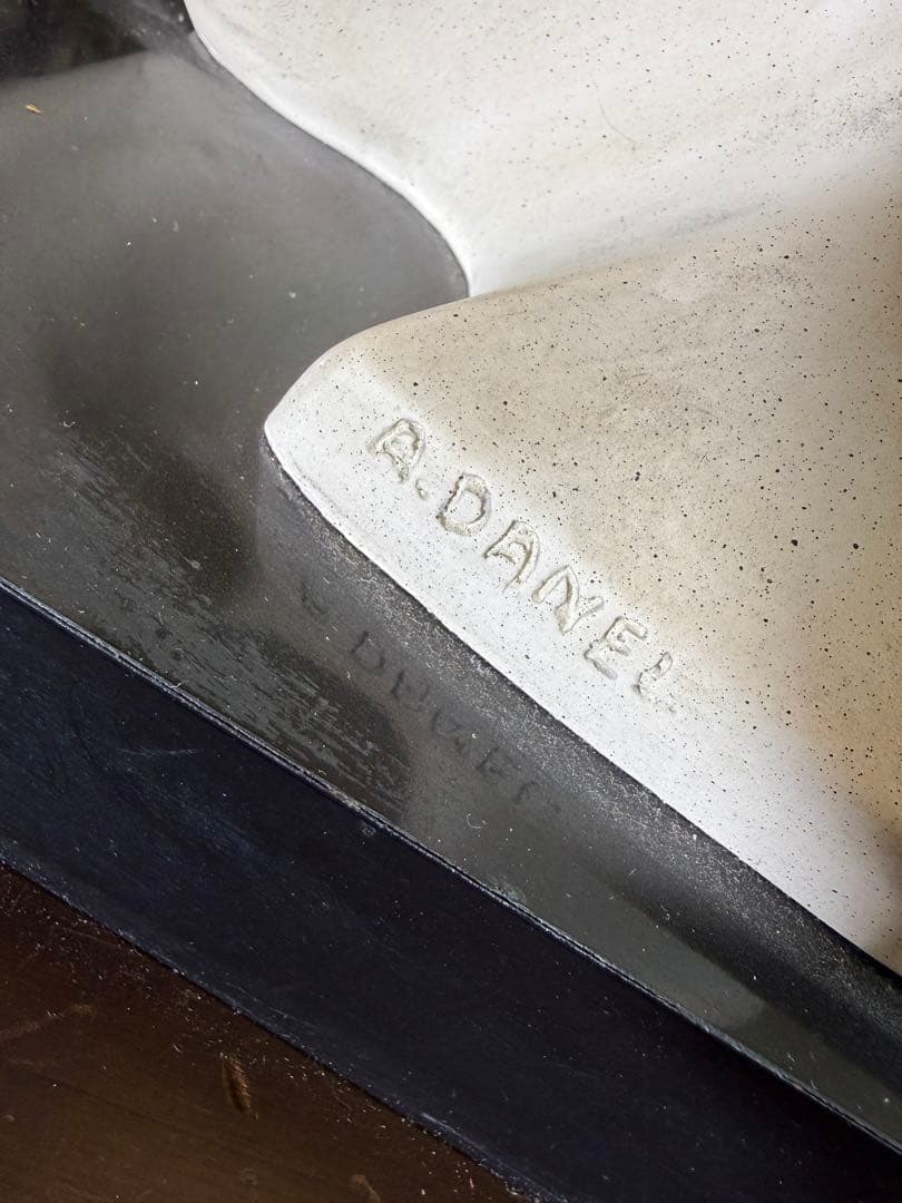 A.DANIEL アールデコ彫刻 大型オブジェ 1989 スワン フェニックス