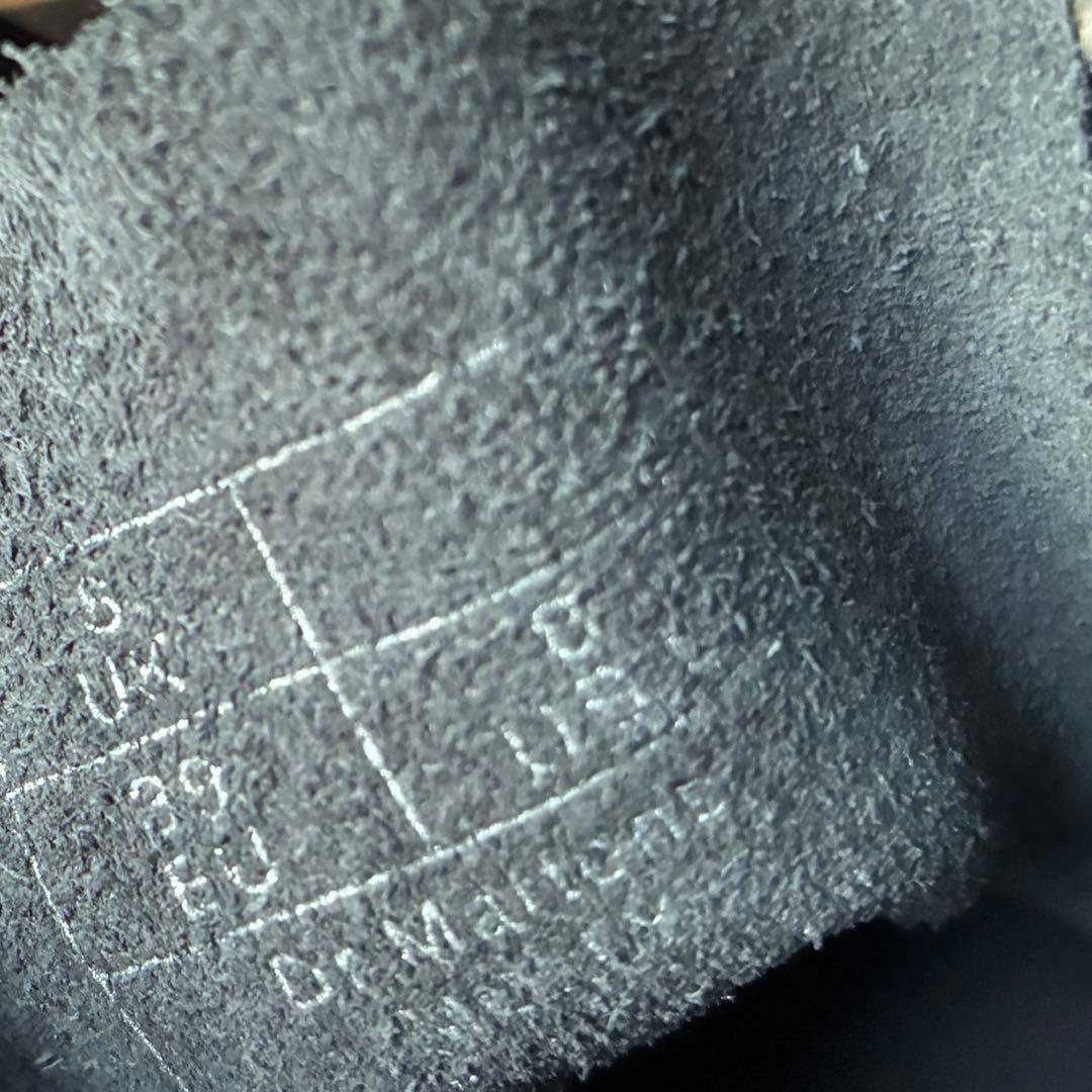 Dr.Martens ドクターマーチン 6ホール リボン ブラック レザー 厚底