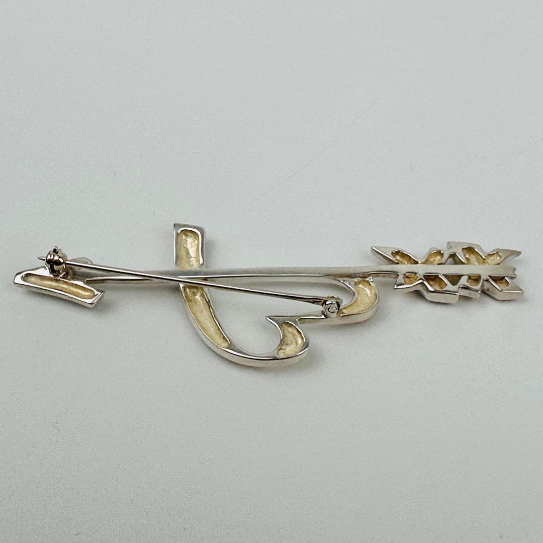 美品　ティファニー　ハートと矢のブローチ　ラヴィングハートアロー　シルバー925