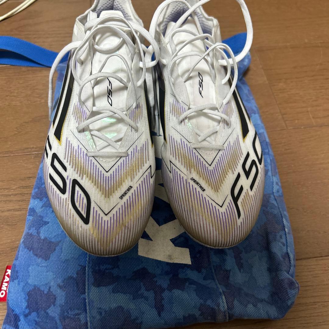 F50 サッカーシューズ ホワイト/イエロー/ブラック