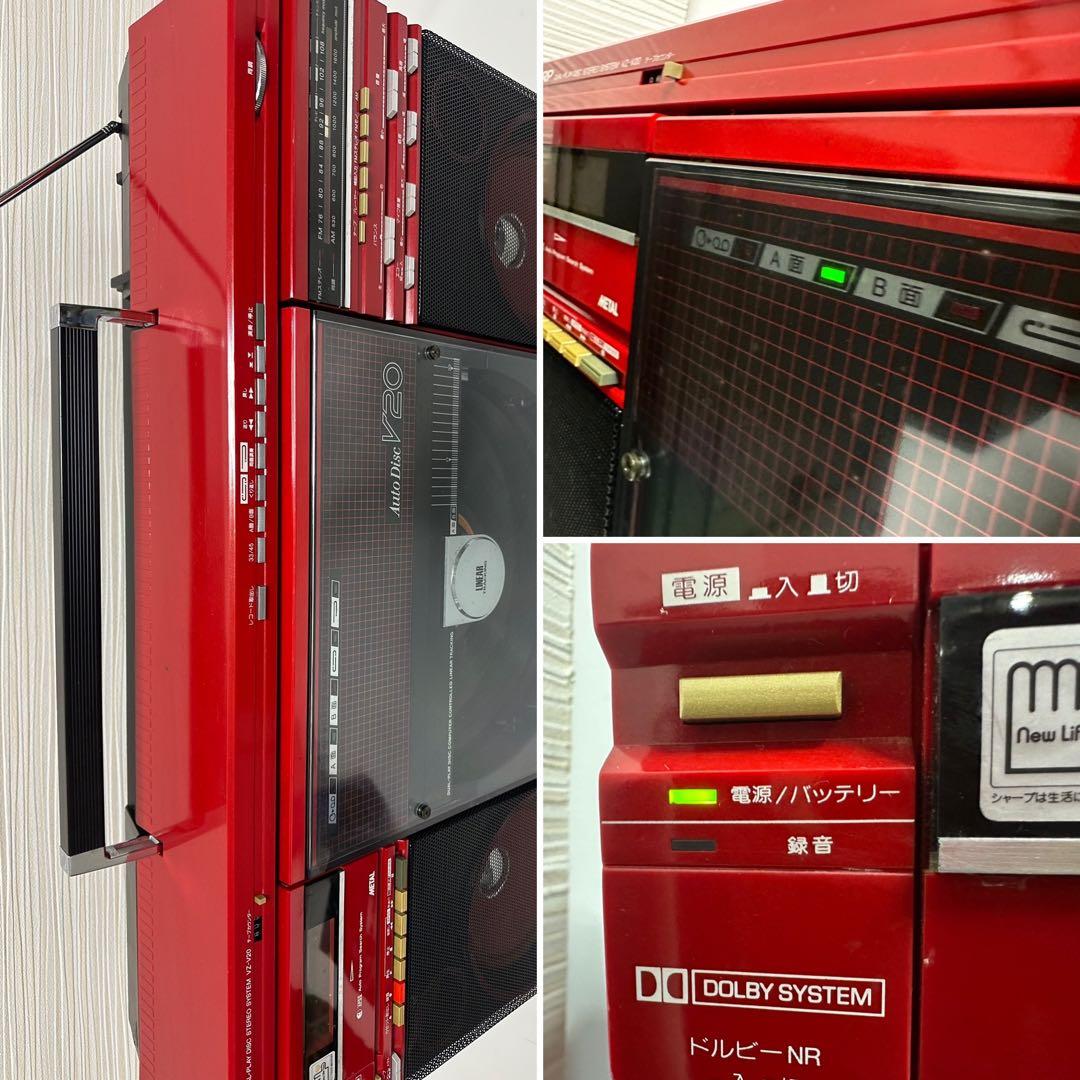 希少レッドSHARP VZ-V20 オートディスク 両面再生 完動品 整備美品