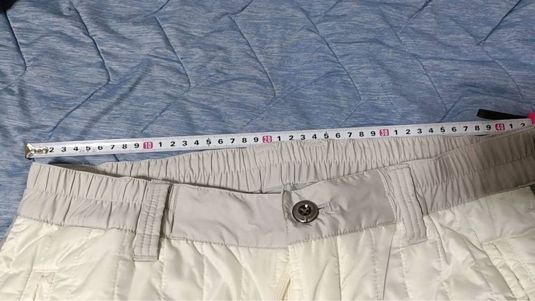 and per se キルティングゴルフパンツ ホワイト