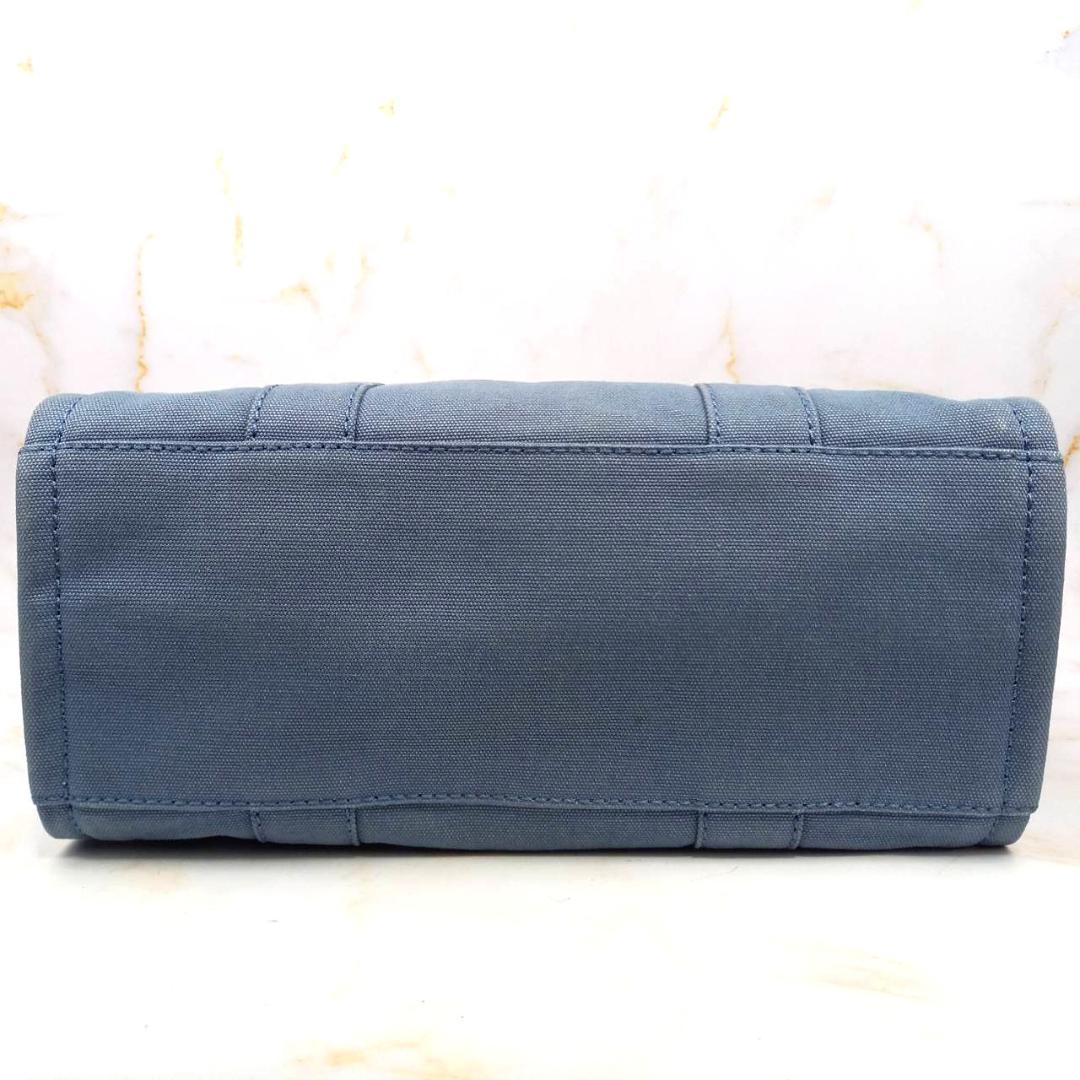 ✨良品✨ マークジェイコブス THE TOTE BAG 2way キャンバス 青