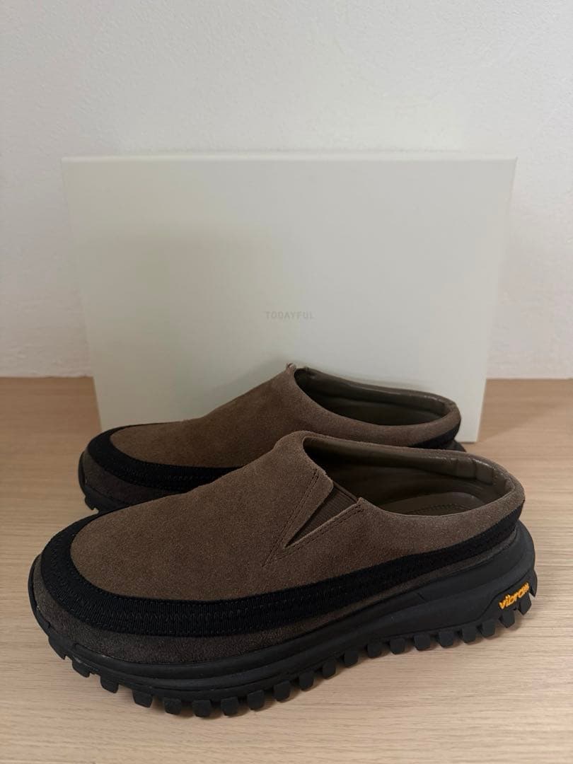 靴 TODAYFUL Vibramsole Leather Sabot