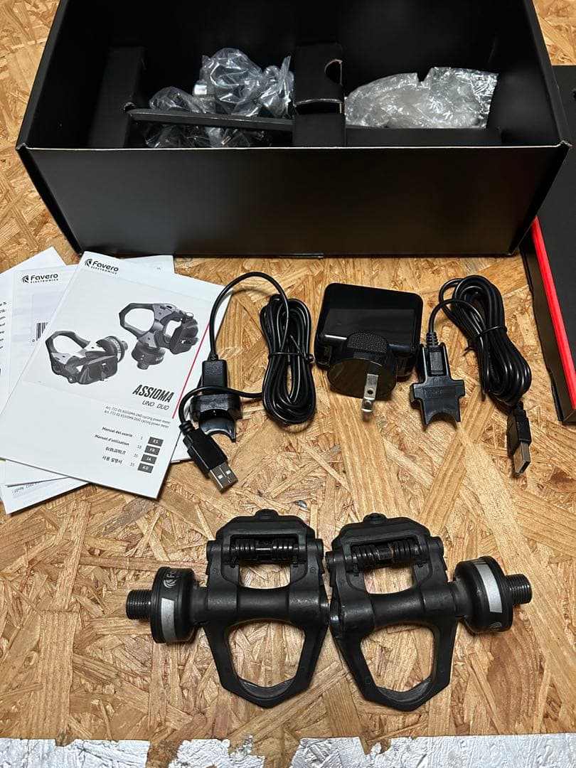 美品 FAVERO ASSIOMA DUO ペダル型両側計測パワーメーター
