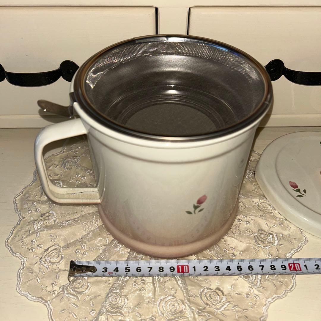 マニーローズ　ホーローオイルポット