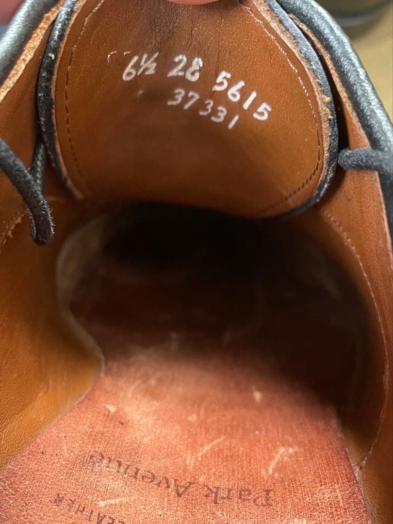 【美品】アレンエドモンズ パークアベニュー US6.5 EE 現行ロゴ