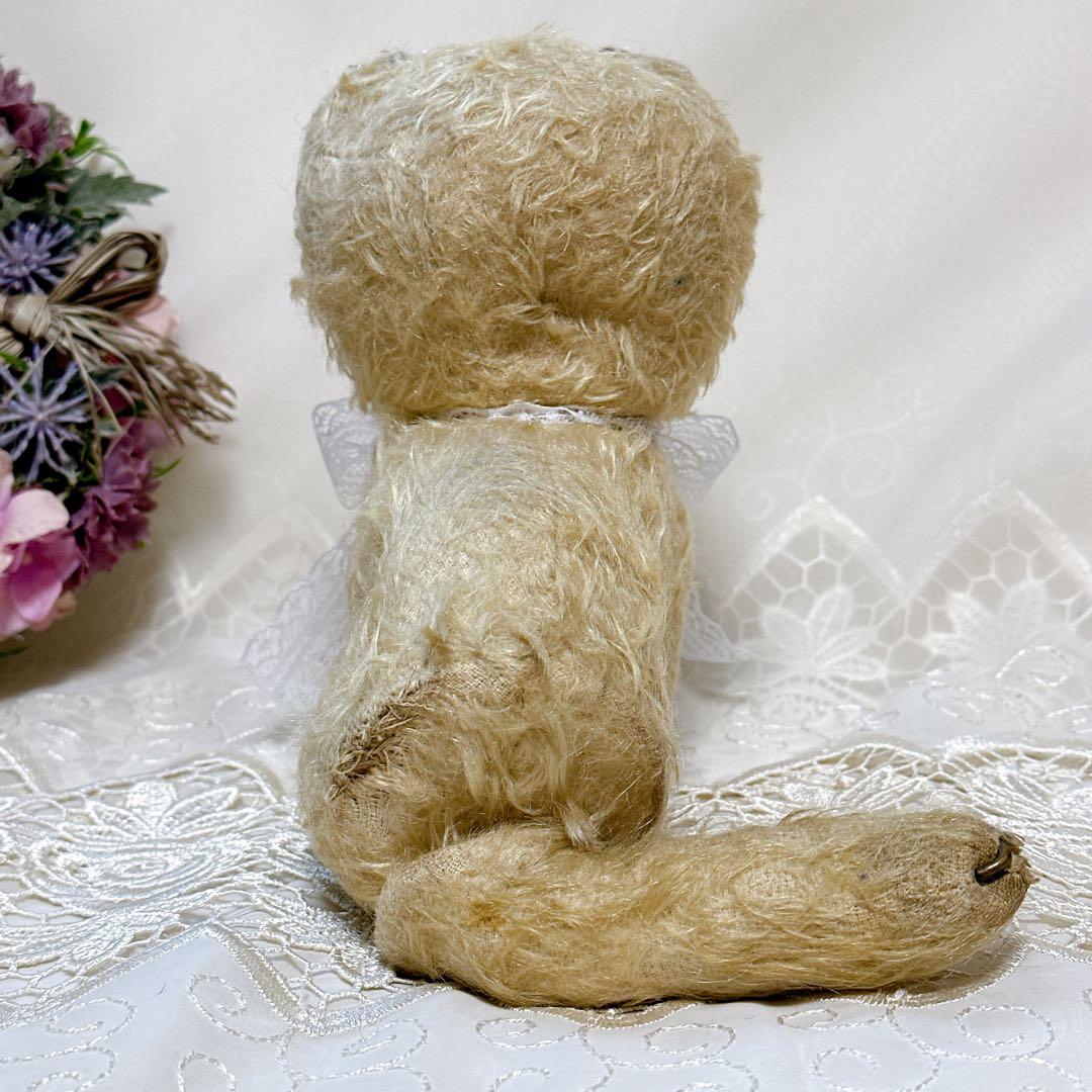 ❤️アンティーク❤️ 猫　四つ足のぬいぐるみ　オルゴール　チルターン？　Cat