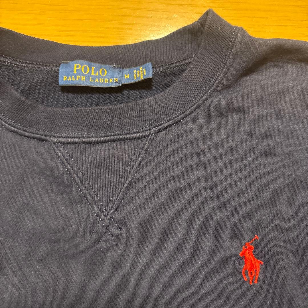 【美品】Polo Ralph Lauren ネイビー トレーナー M