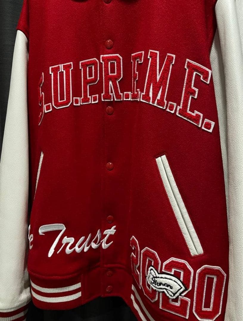 ジャケット・アウター Supreme King Hooded Varsity Jacket XL
