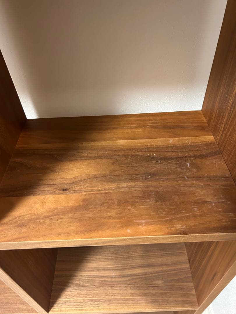 無印良品　スタッキングシェルフ　5段×2列　ウォールナット