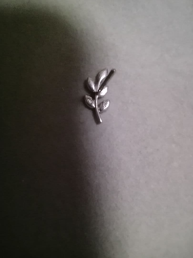 S*I様 オレフィーチェ　Pt リーフデザイン 片耳用ピアス 左耳