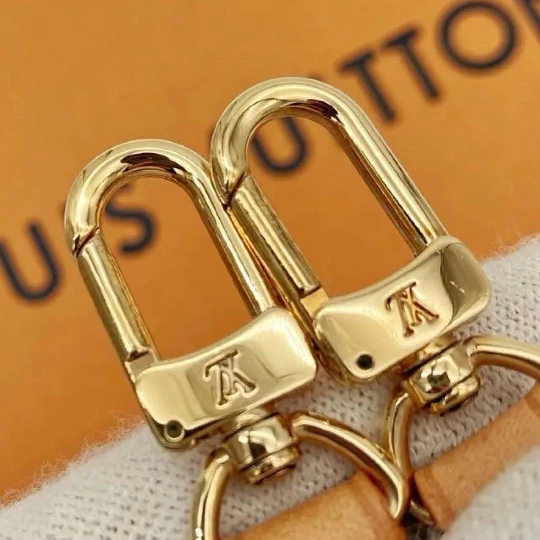 極美品 ルイヴィトン ショルダーストラップ ベルト 肩紐 ヌメ革 1.2×120