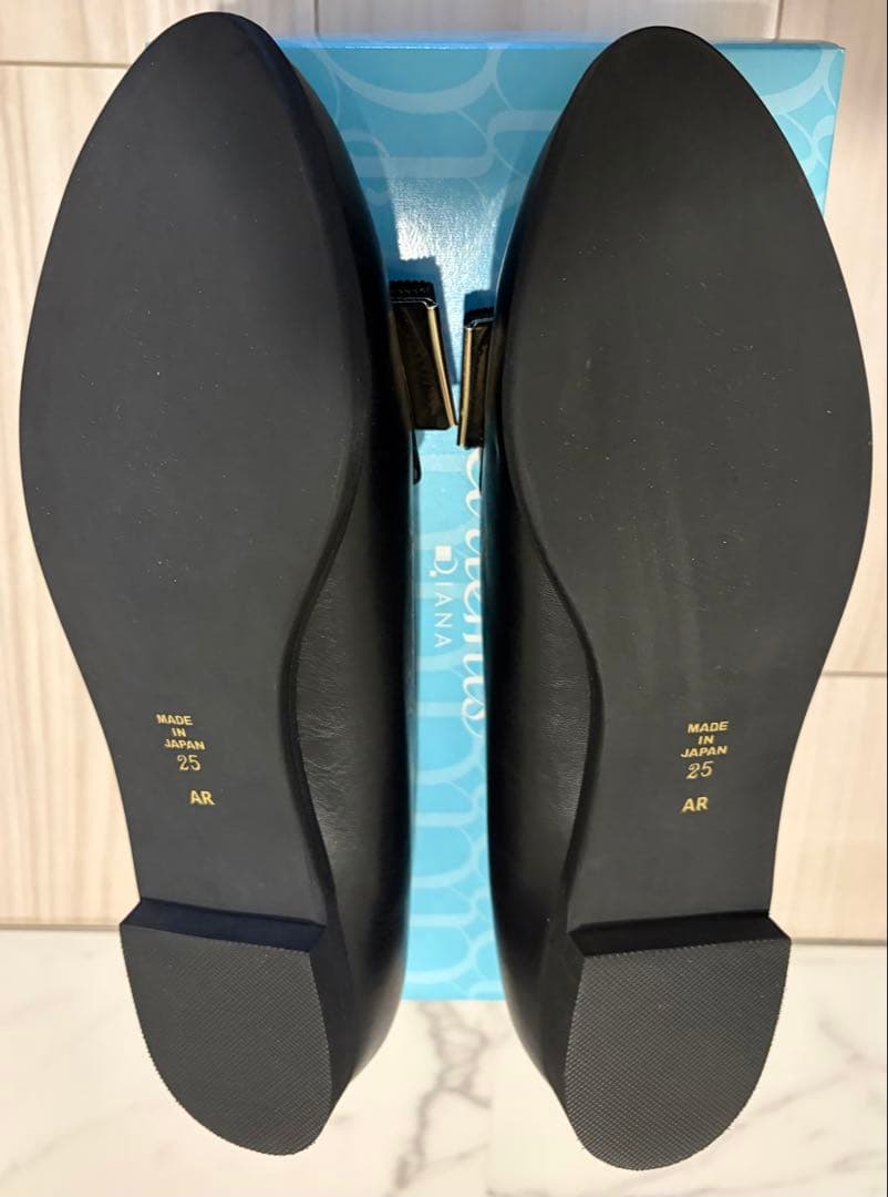 アルテミスバイダイアナ グログランリボンローファー25センチ