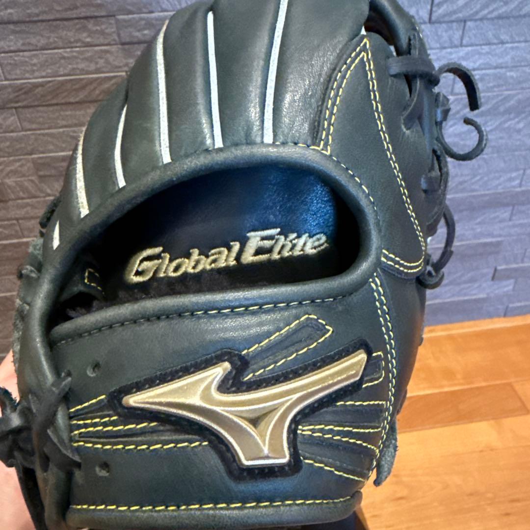 【美品】軟式ミズノグローバルエリート内野用グラブ