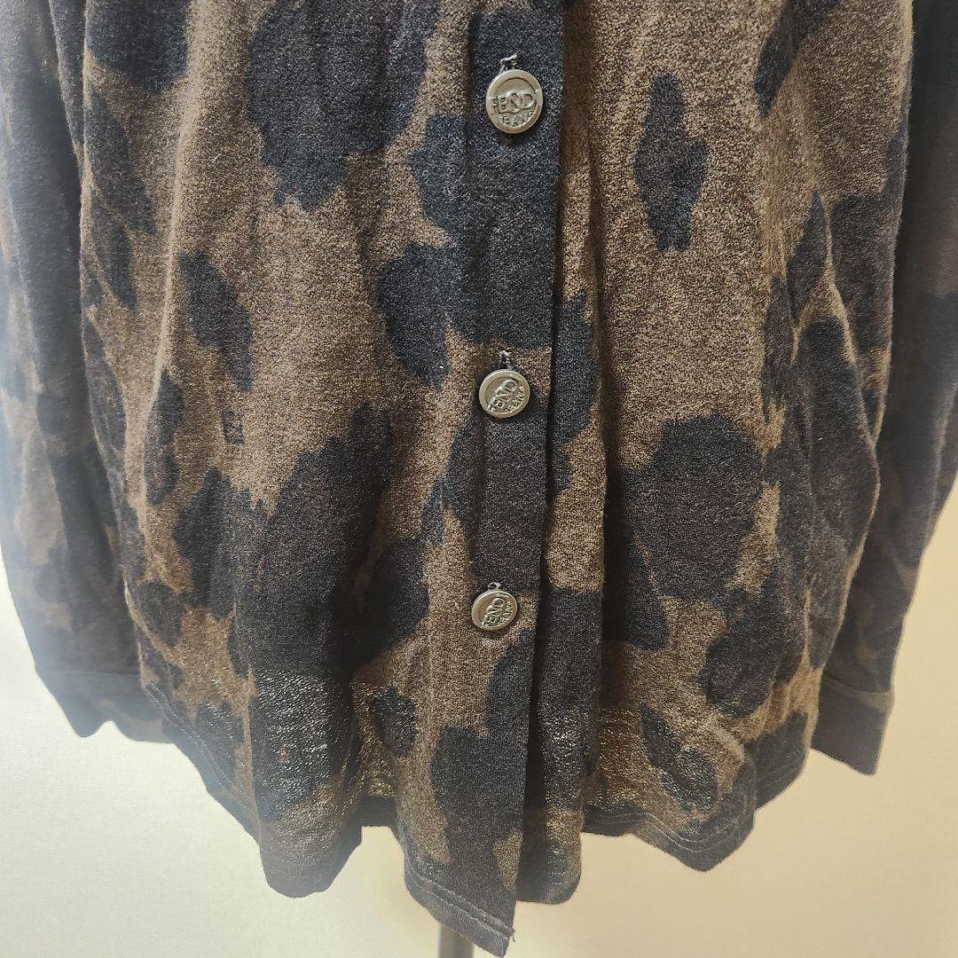正規品★フェンディ★FENDI★迷彩(レオパード)柄★ウールシャツ