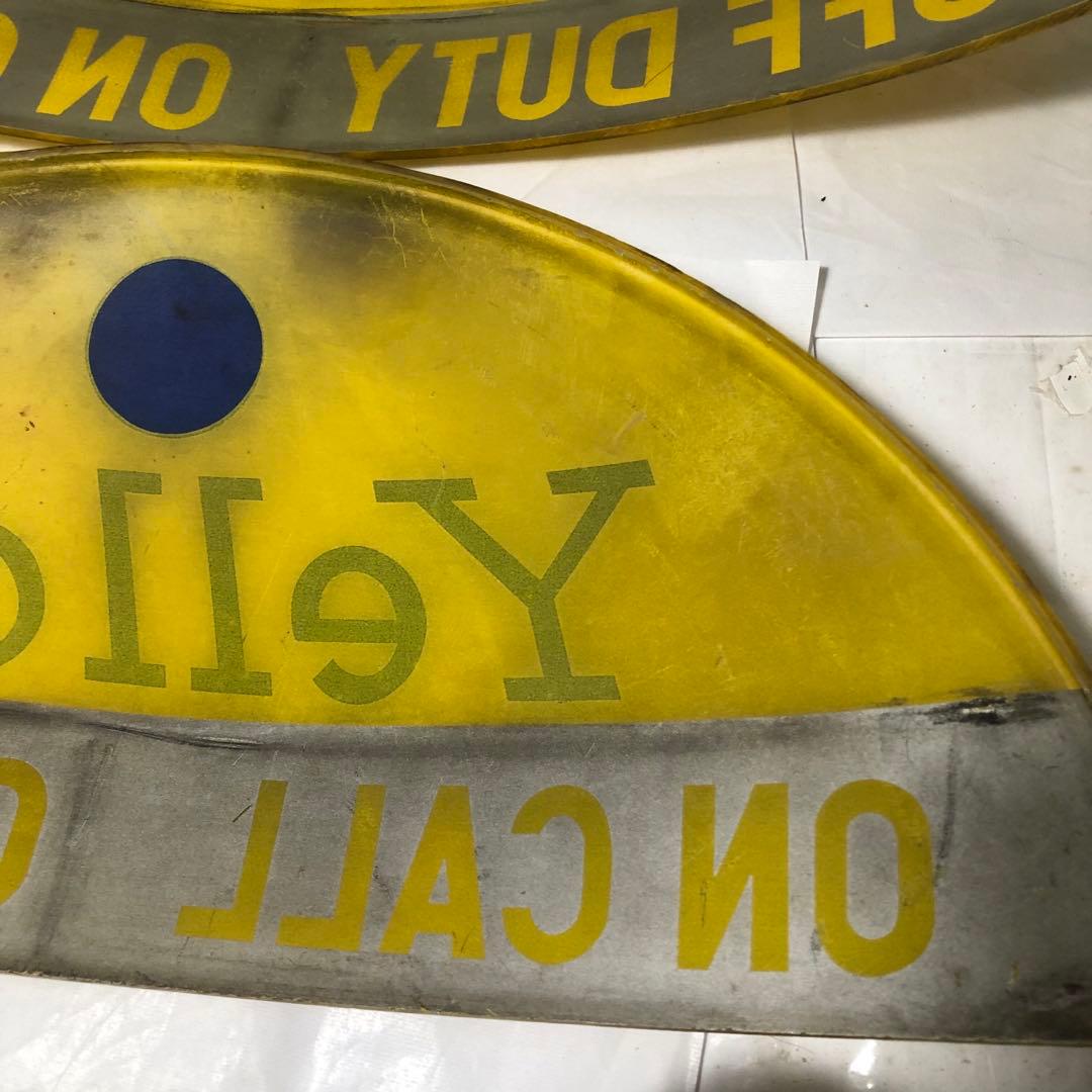 Yellow Cab Taxi タクシー イエローキャブ 行灯　レトロ