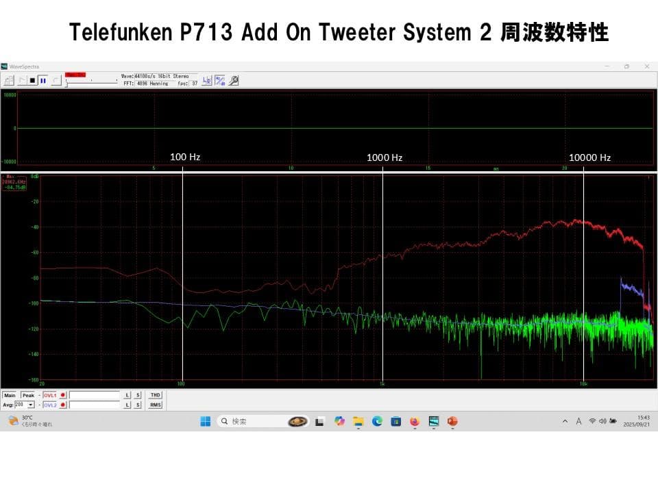 Telefunken ビンテージ アドオン75x130㎜ ツィータシステム ペア