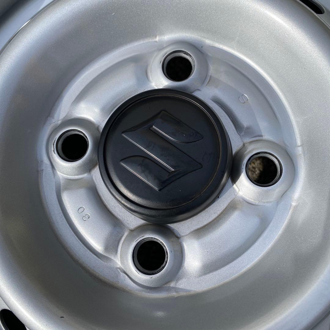 新品ダンロップ145/80R12 80/78N+中古スズキ純正スタッドレスセット