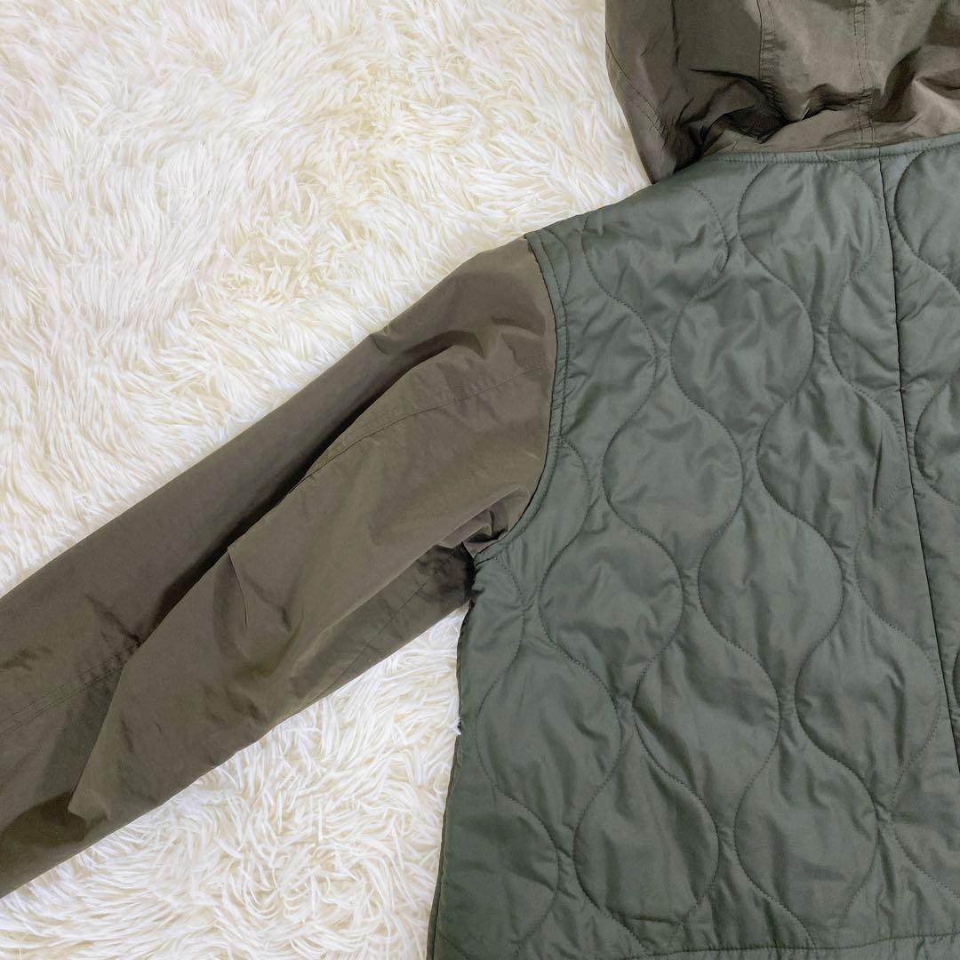 極美品　フレッドペリー　モッズコート　キルティング　切替　カーキ　UK10　L