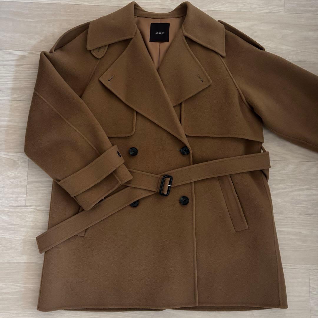 ✨️最終お値下げ✨️ anuans リバーウールミドルトレンチコート