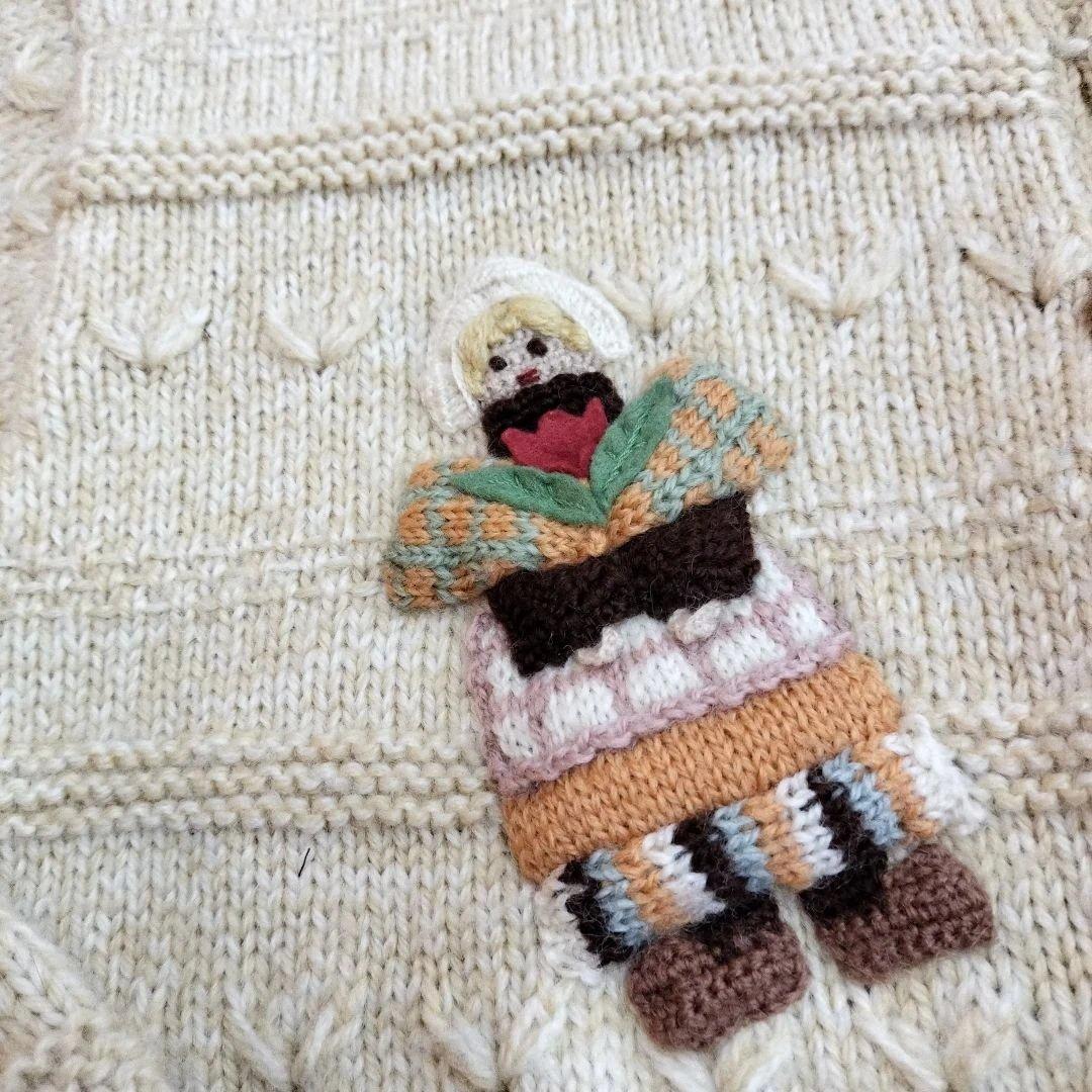 NOUGAT SUGAR　ヌガーシュガー　ニットカーディガン　刺繍　ヴィンテージ