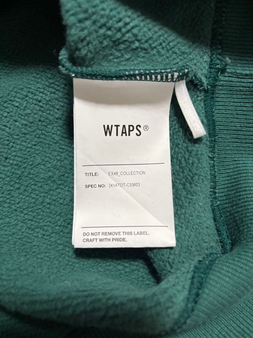 WTAPS 24ss スウェット　刺繍ロゴ　SWEATER COTTON