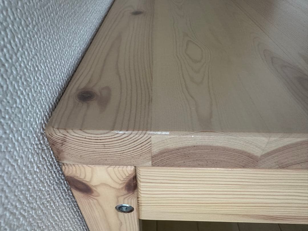 【美品】無印良品　パイン材デスク① 学習机　天然木