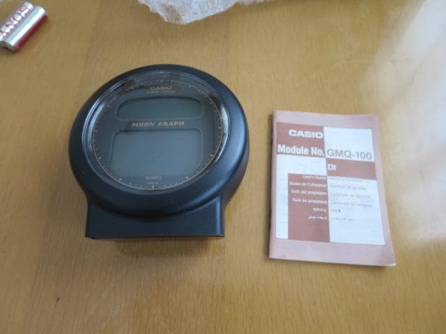 CASIO GMQ-100 ムーングラフ 置時計 MOON GRAPH