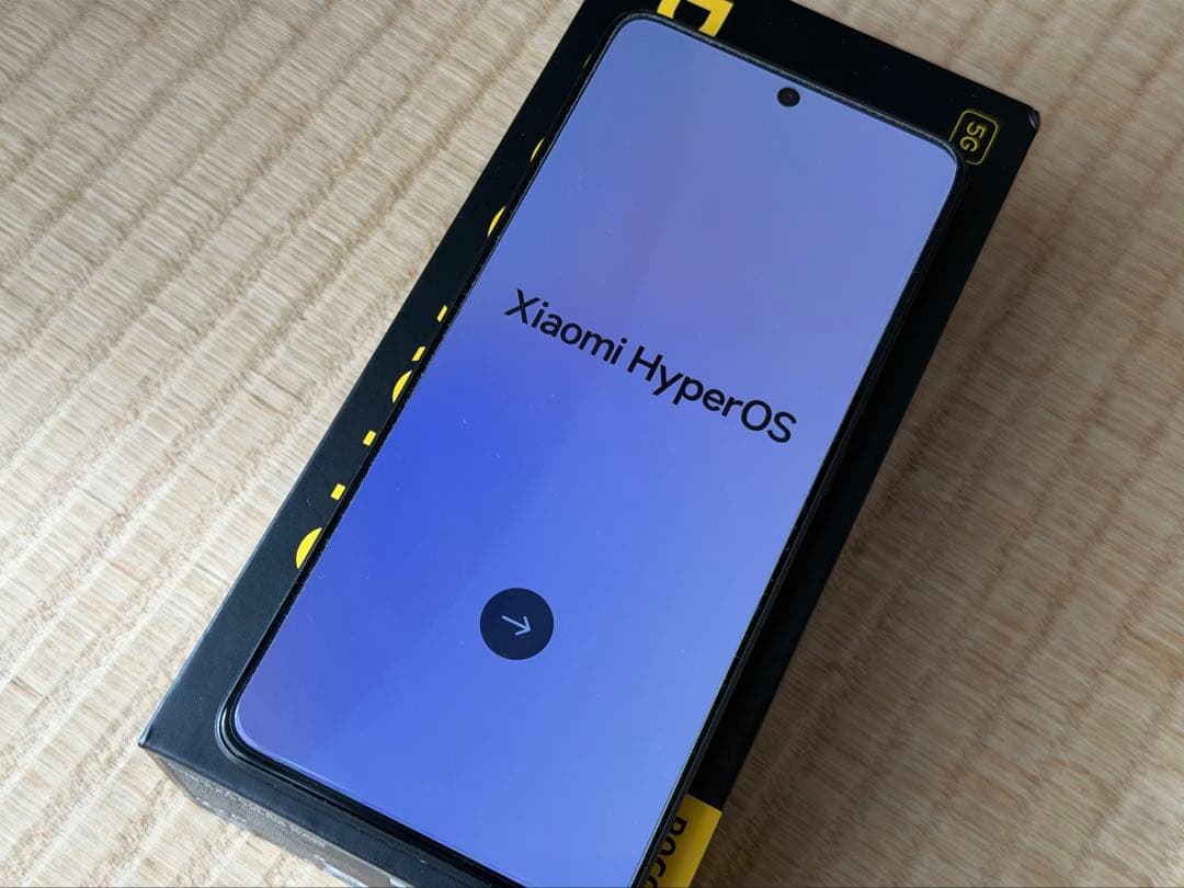 Poco X6 Pro 5G 8/256GB 中古美品 ブラック ケース付