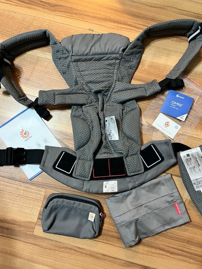 美品！エルゴベビー OMNI breeze 抱っこひも グラファイグレー