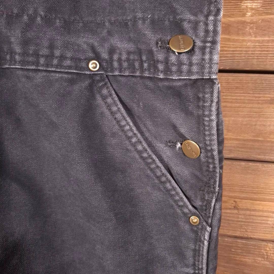 00s carhartt カーハート ダック地 ダブルニー オーバーオール 黒