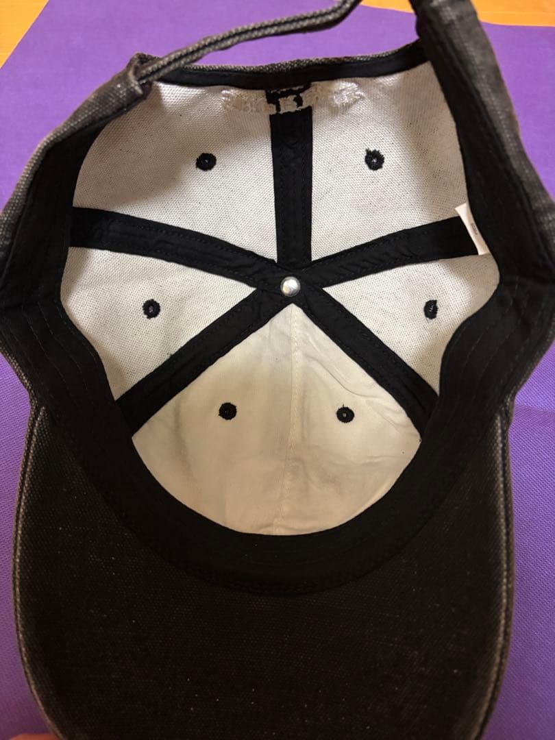 SUPREME ブラックキャップSロゴ