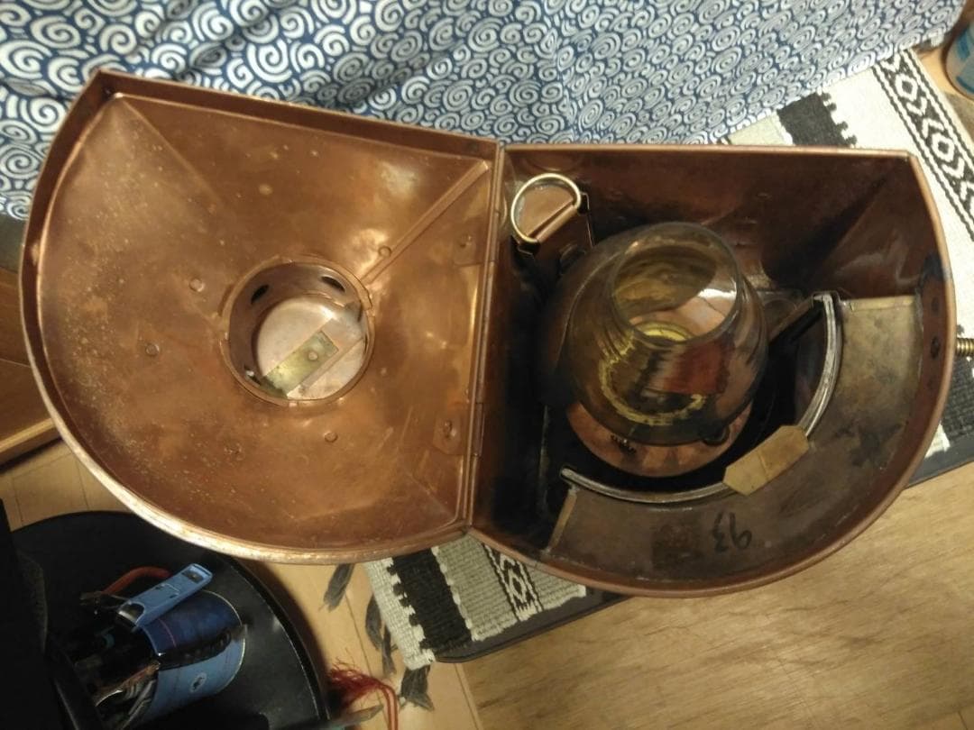 船舶灯 銅製オイルランプ