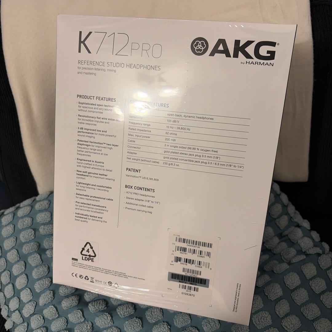 【新品未開封品】AKG K712 PRO ヘッドフォン