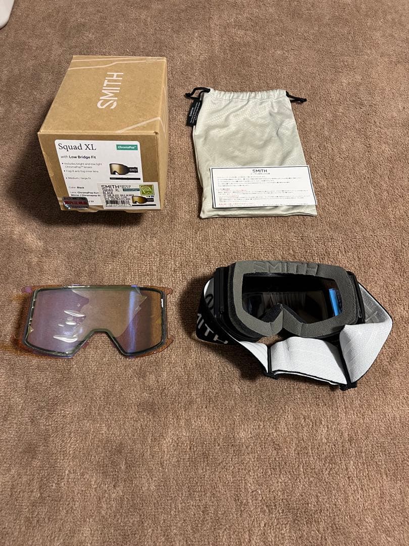 Smith Squad XL ゴーグル 交換レンズ付き